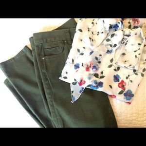 Military green “modern” pant